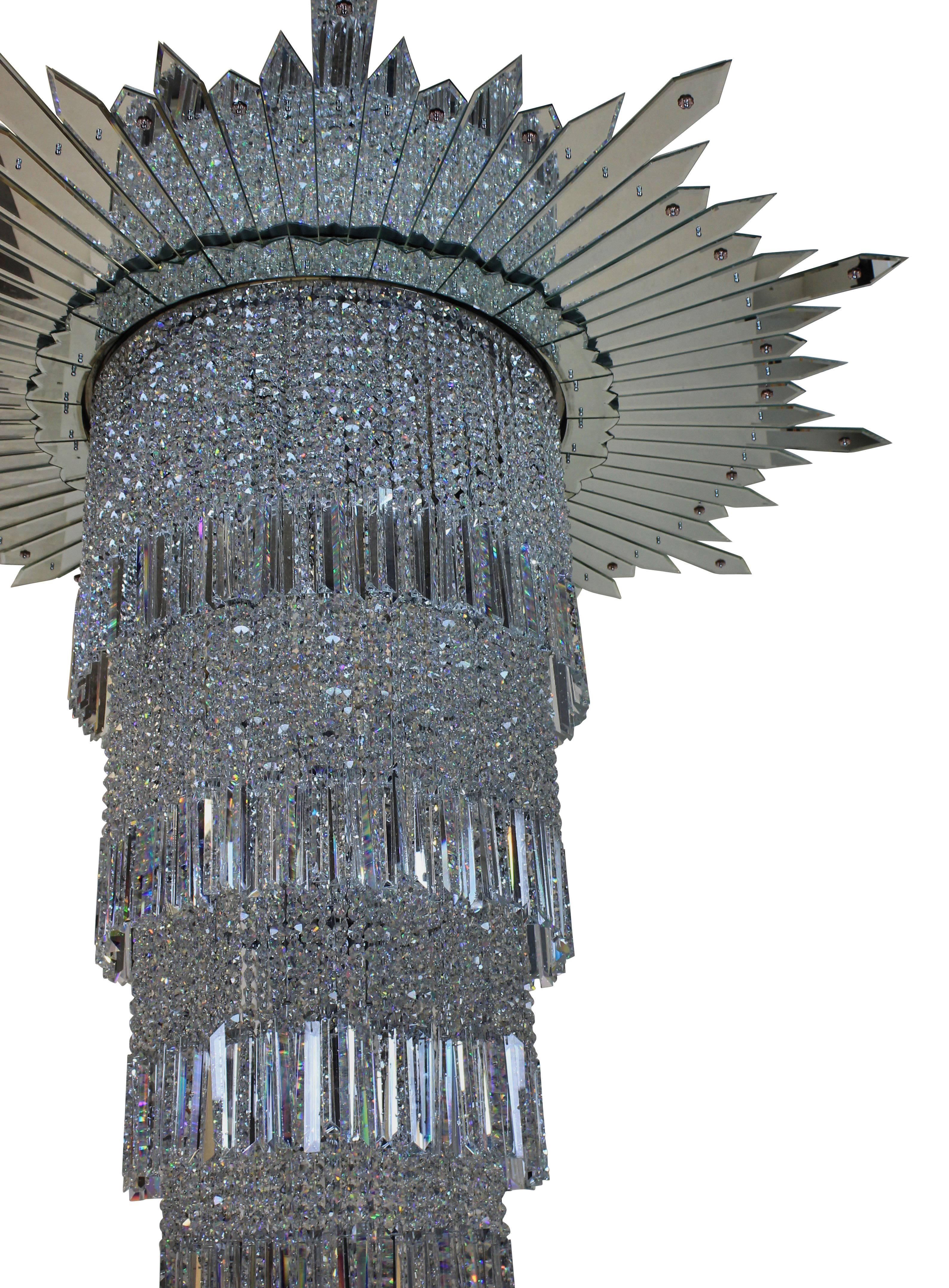 Monumental Art Deco Chandelier from the Adelphi Building, London 2