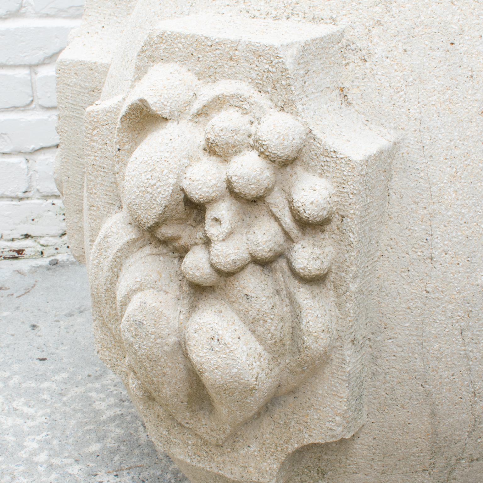 Jardinière ou urne de jardin monumentale en béton Art Déco, années 1930 en vente 1
