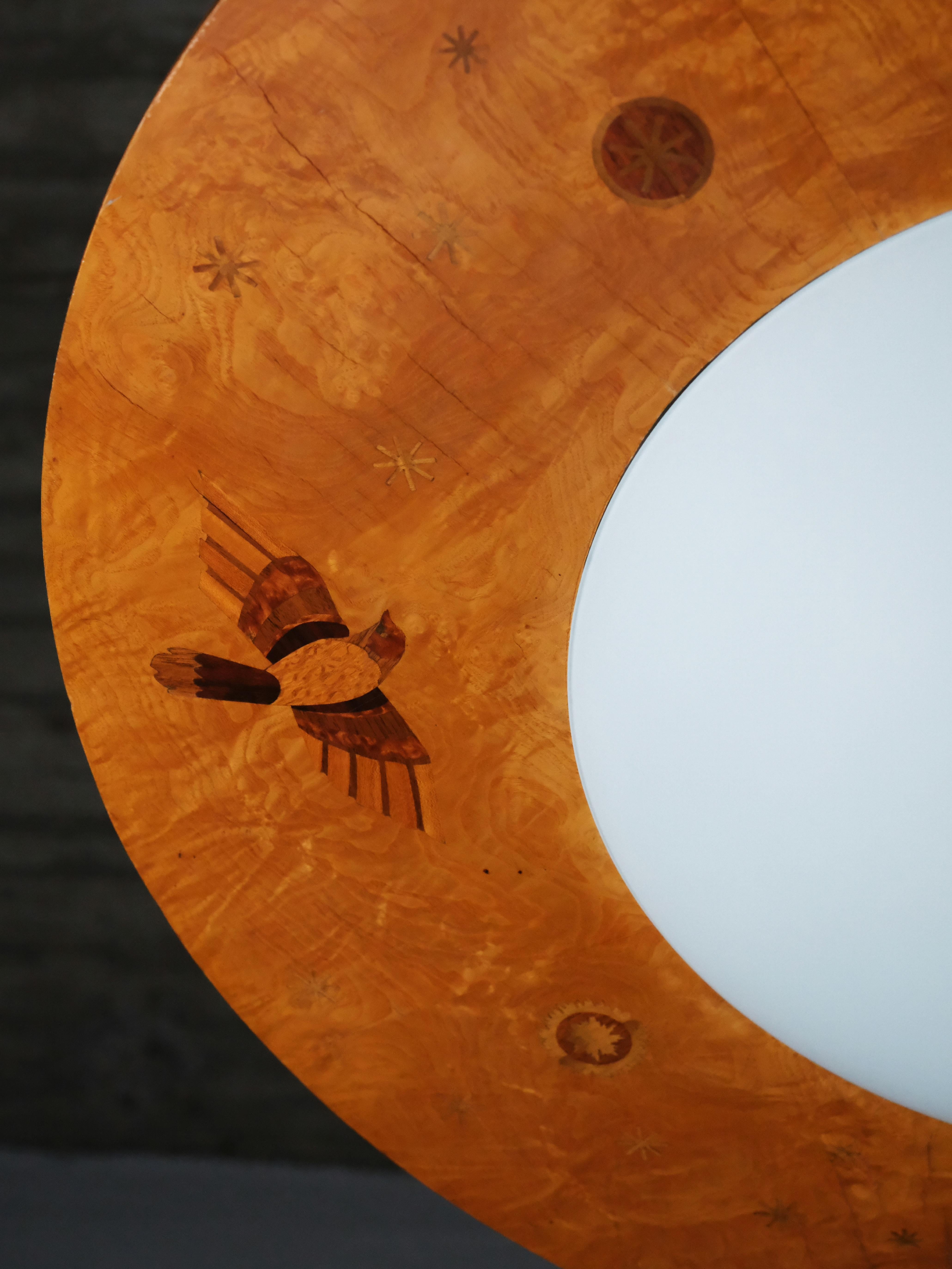 Monumental Art Deco flush mount ceiling lamp by Birger Ekman, Sweden, 1930s In Good Condition For Sale In Eskilstuna, SE