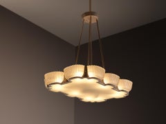 Monumental Art Deco Italian Chandelier