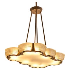 Monumental Art Deco Italian Chandelier