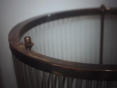 Monumental Art Deco style Glass Rod Lamps