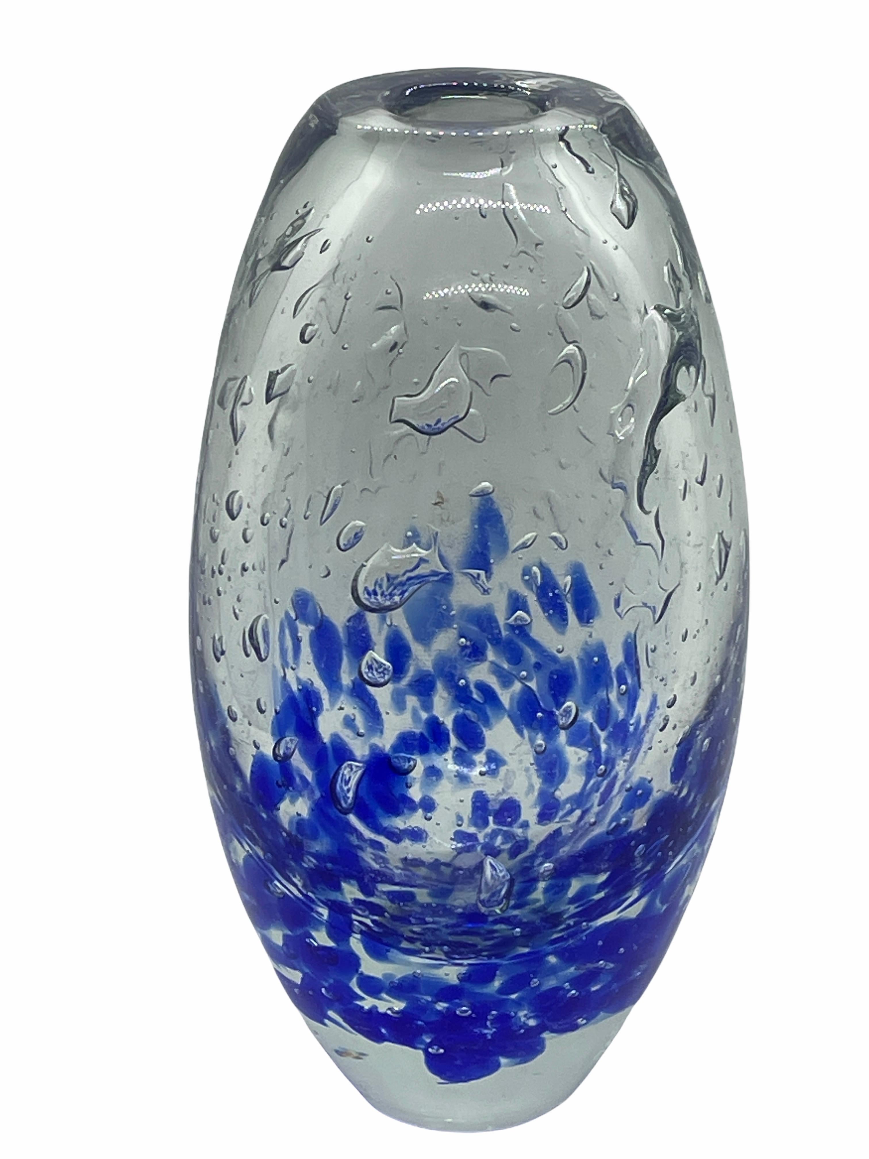 Monumental Art Glass Vase by Bohemia Glass, Czechoslovakia, Vintage In Good Condition For Sale In Nuernberg, DE