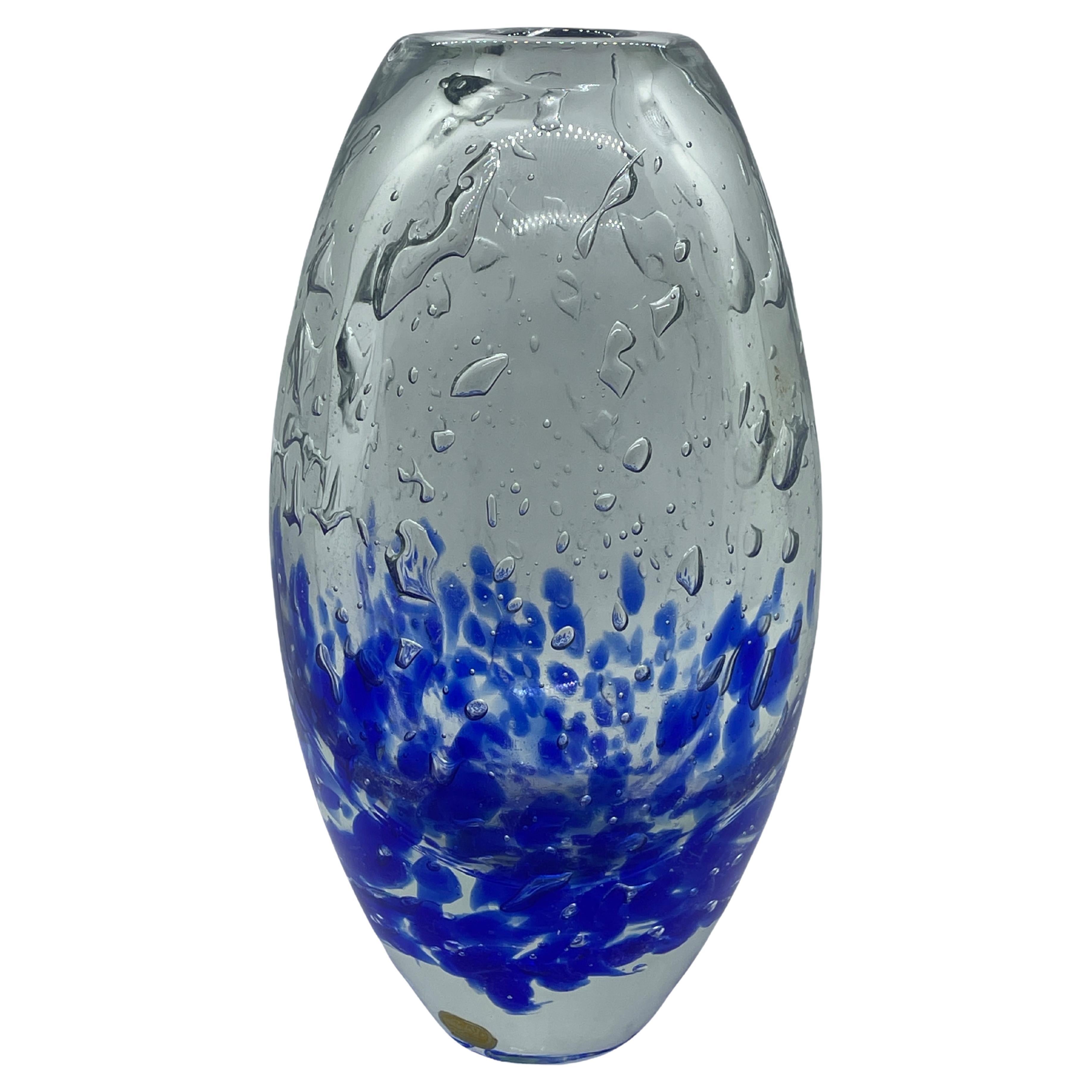 Monumental Art Glass Vase by Bohemia Glass, Czechoslovakia, Vintage