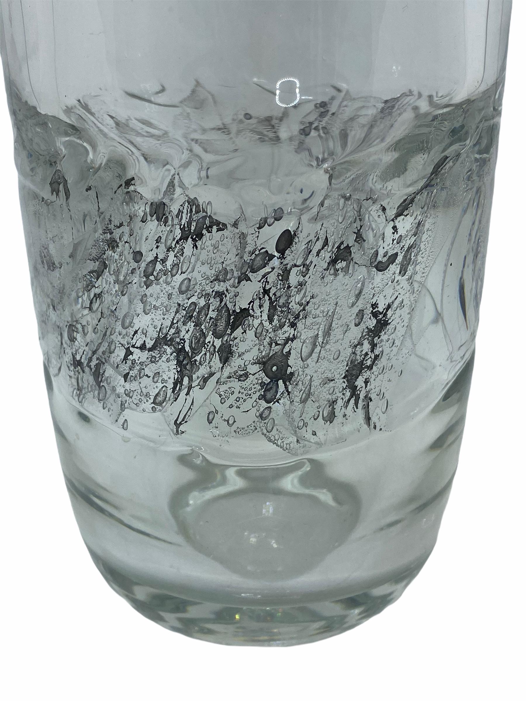 Modern Monumental Art Glass Vase by Glass School of Zwiesel, Germany, 1984 For Sale