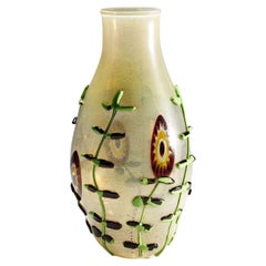 Monumental Art Glass Vase by Licio Zanetti, Murano, circa 1970s