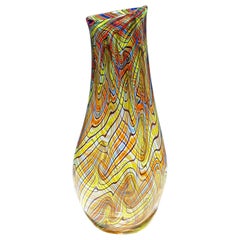 Vaso monumentale in vetro artistico di Luca Vidal, Murano