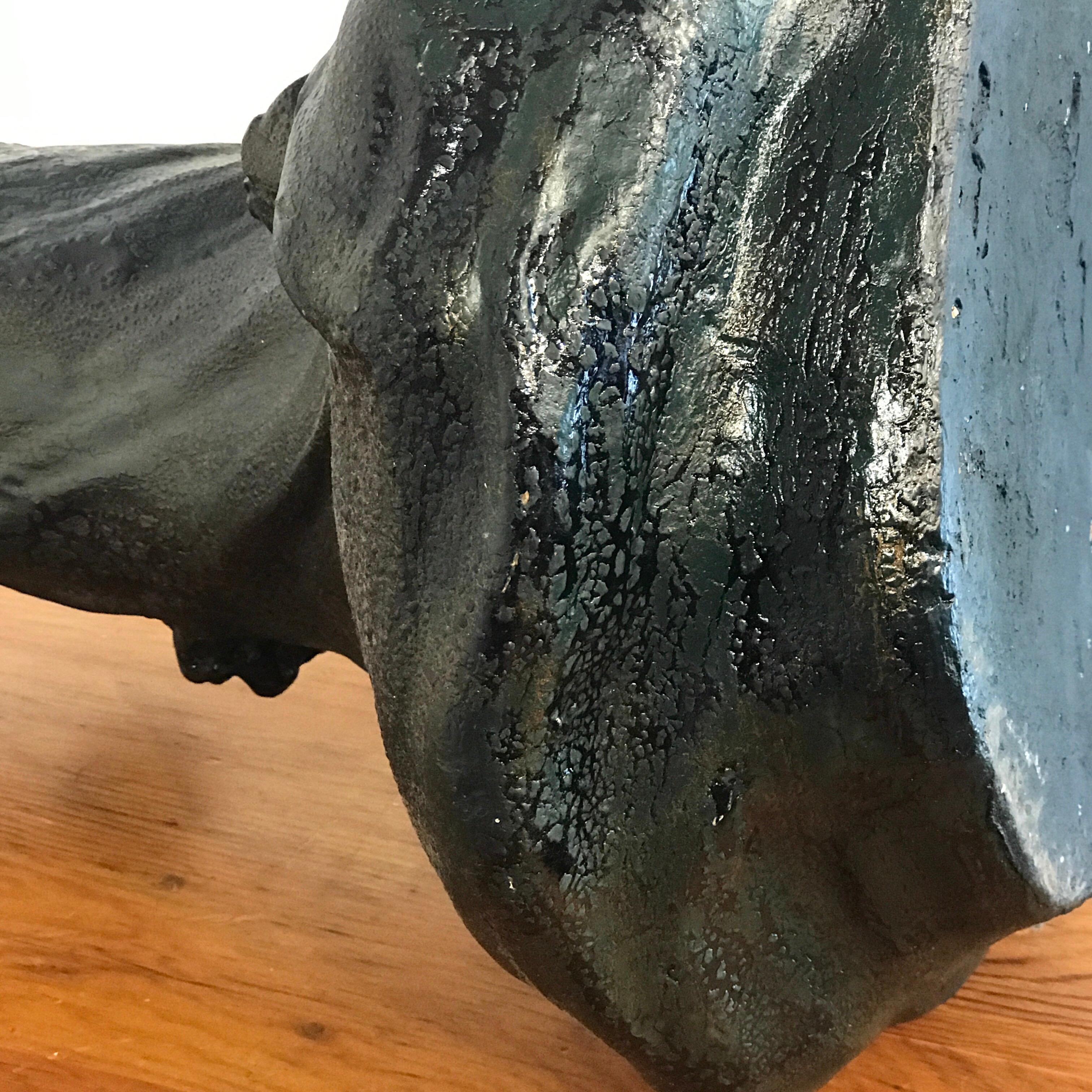 Monumental vase sirène Art Nouveau Amphora Teplitz 11