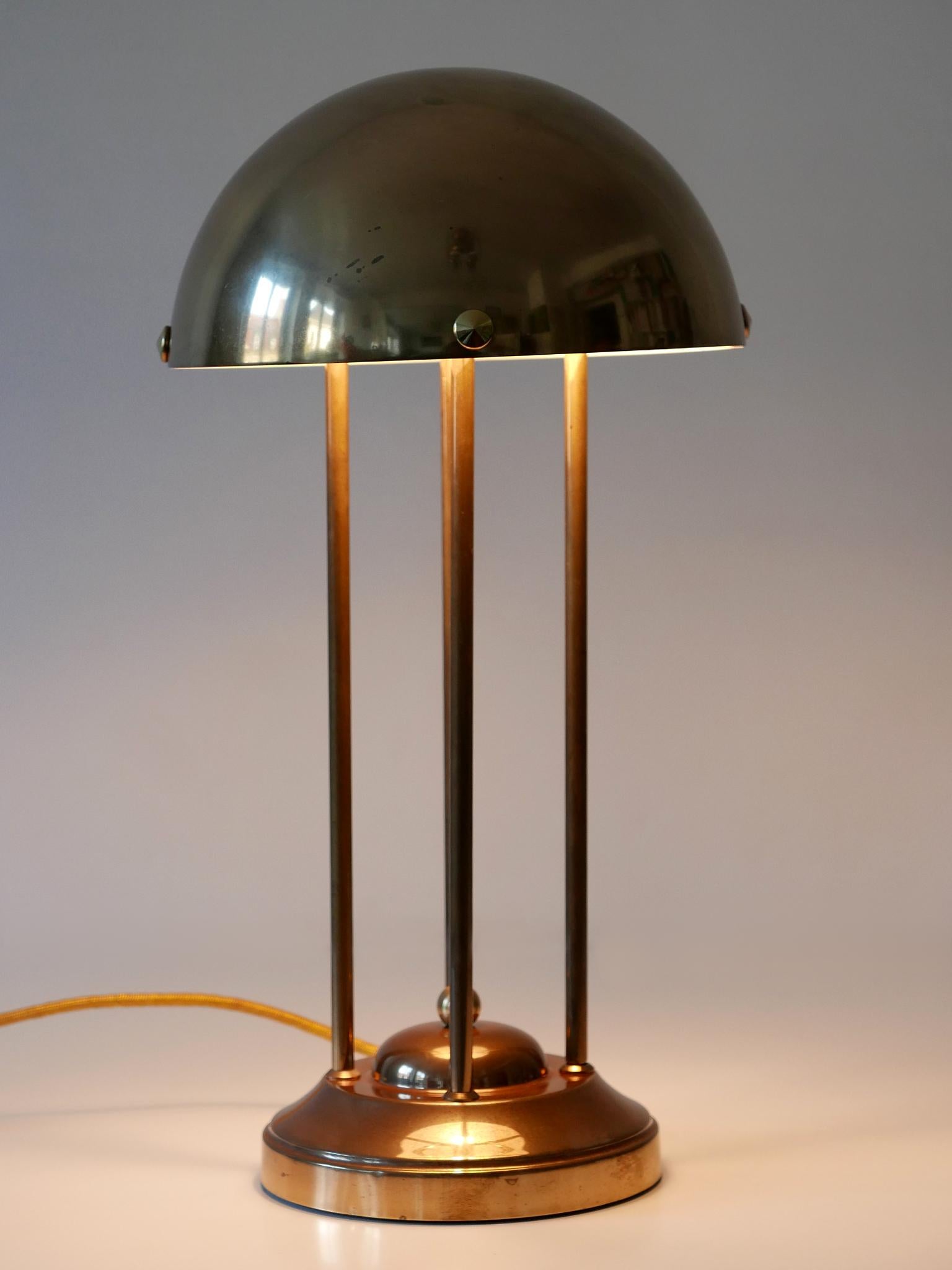 Monumental Art Nouveau Table Lamp Haus Henneberg HH1 by Josef Hoffmann Austria 4