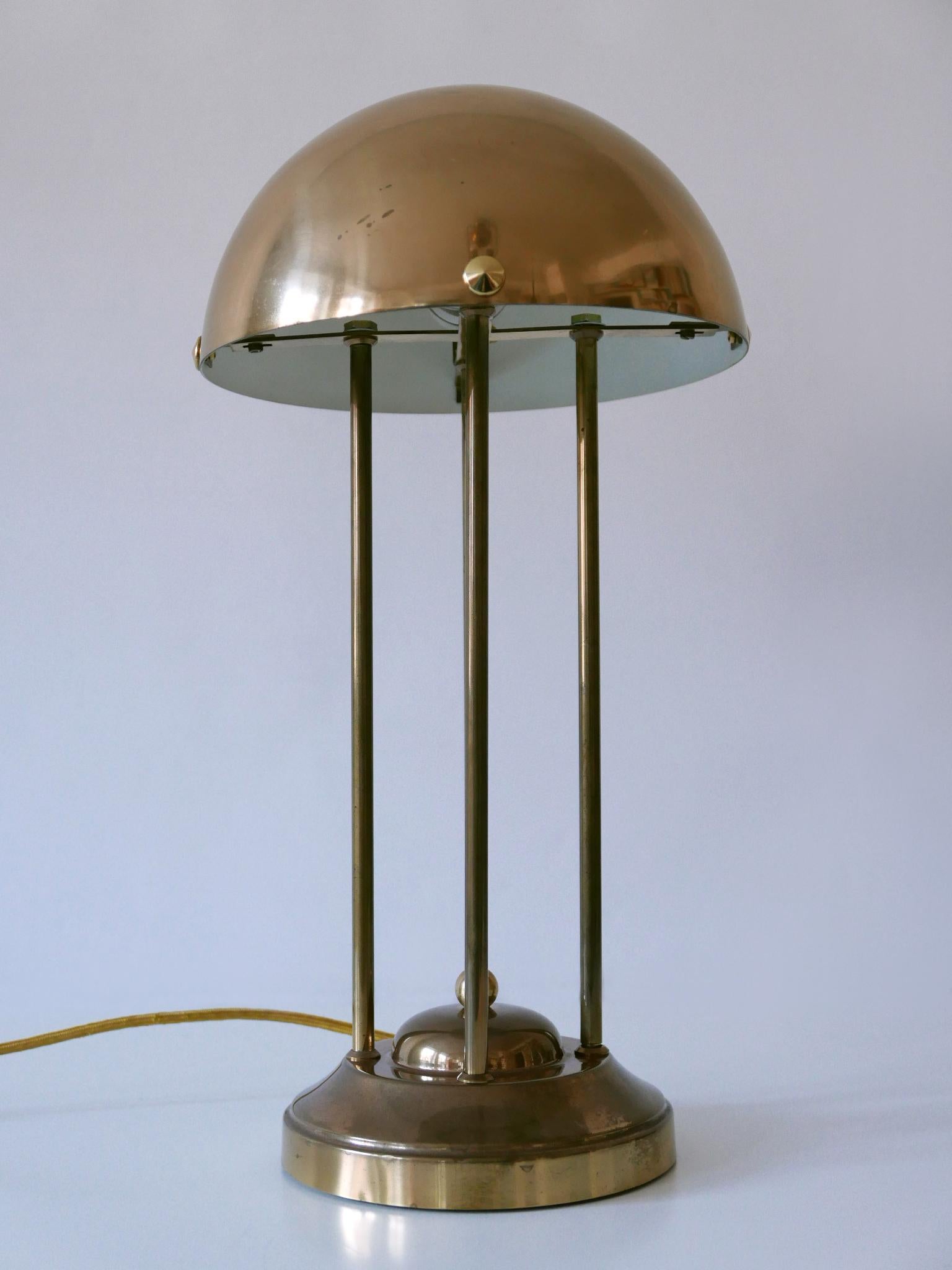 Monumental Art Nouveau Table Lamp Haus Henneberg HH1 by Josef Hoffmann Austria 8