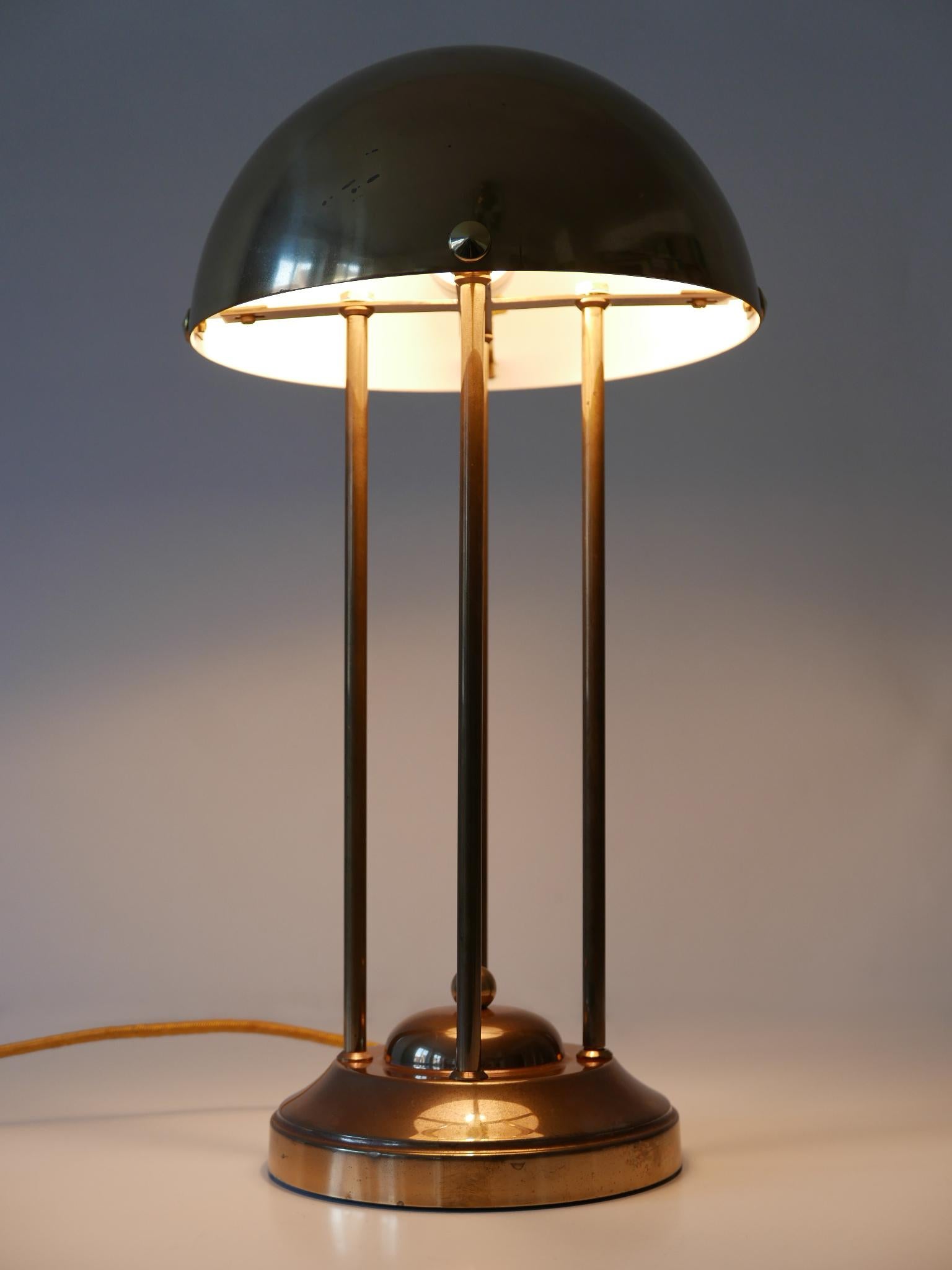 Monumental Art Nouveau Table Lamp Haus Henneberg HH1 by Josef Hoffmann Austria 10