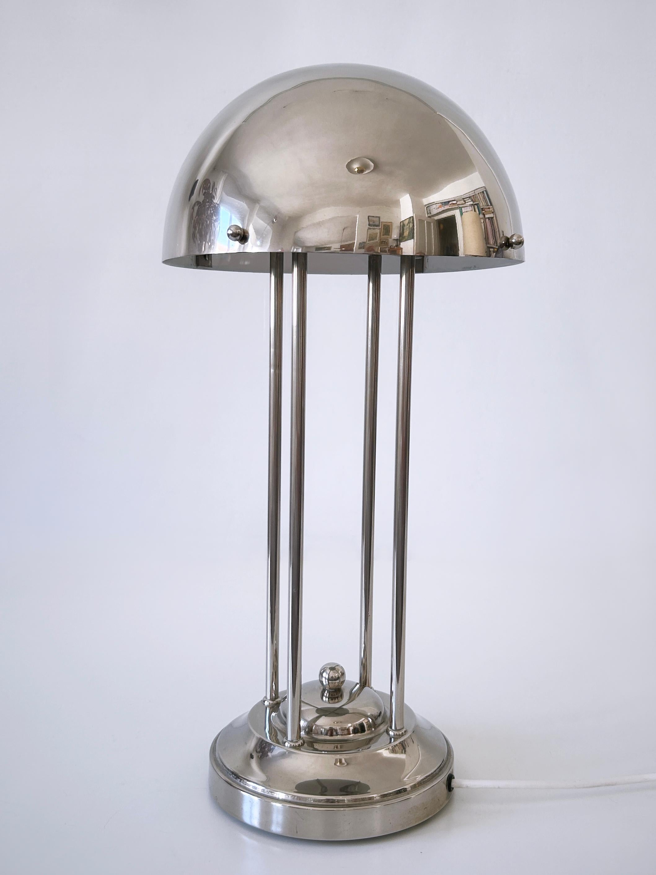 Monumental Art Nouveau Table Lamp Haus Henneberg HH1 by Josef Hoffmann Austria Latón en venta
