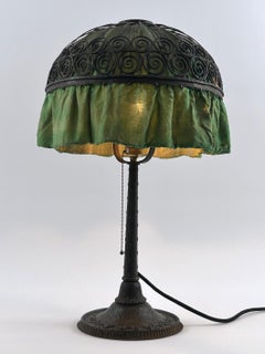 Monumental Art Nouveau Table Lamp probably by Reinhold Kirsch Germany 1900s