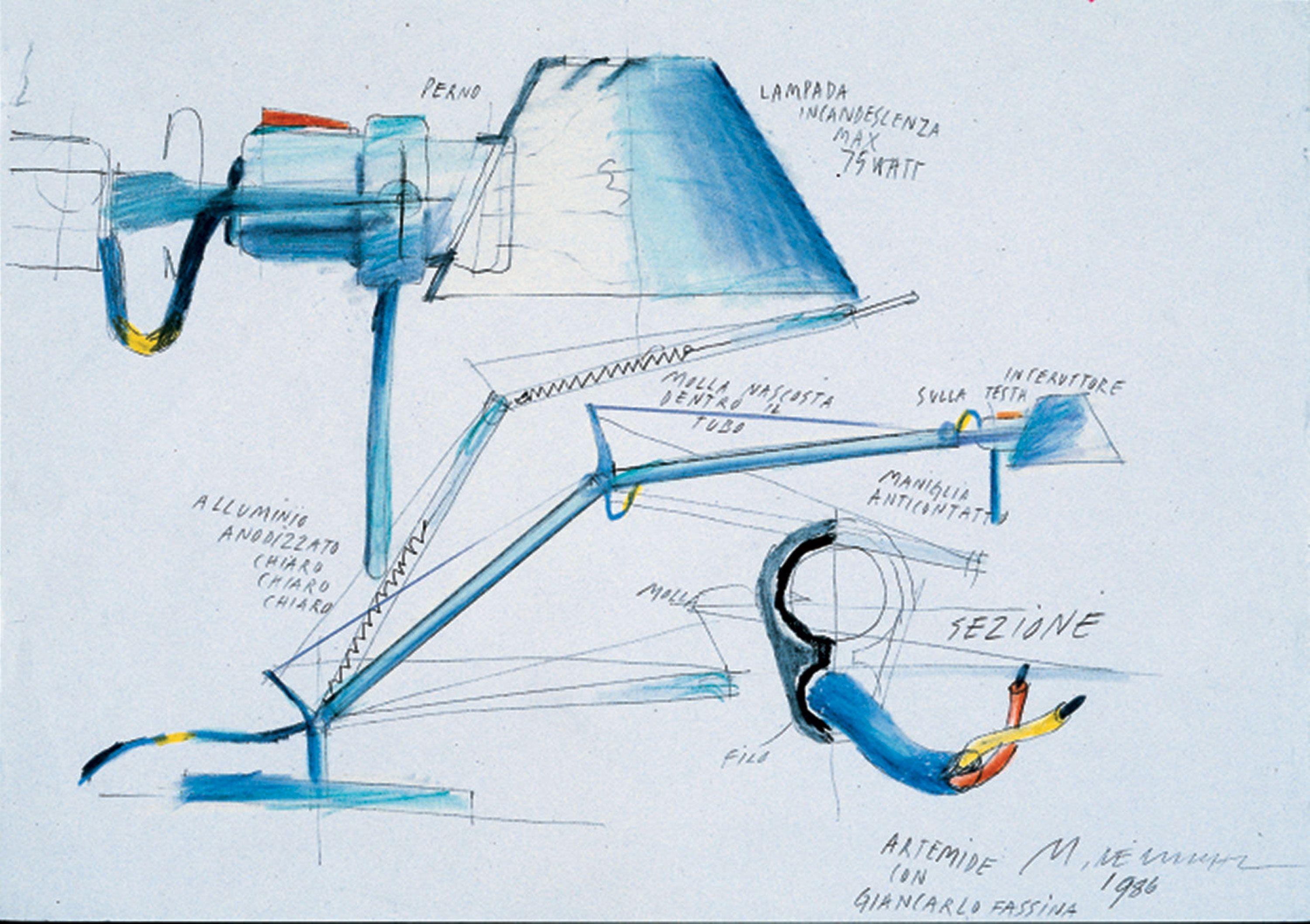 Moderne Monumentale lampe d'intérieur ou d'extérieur Artemide 'Tolomeo XXL' par Michael De Lucchi en vente