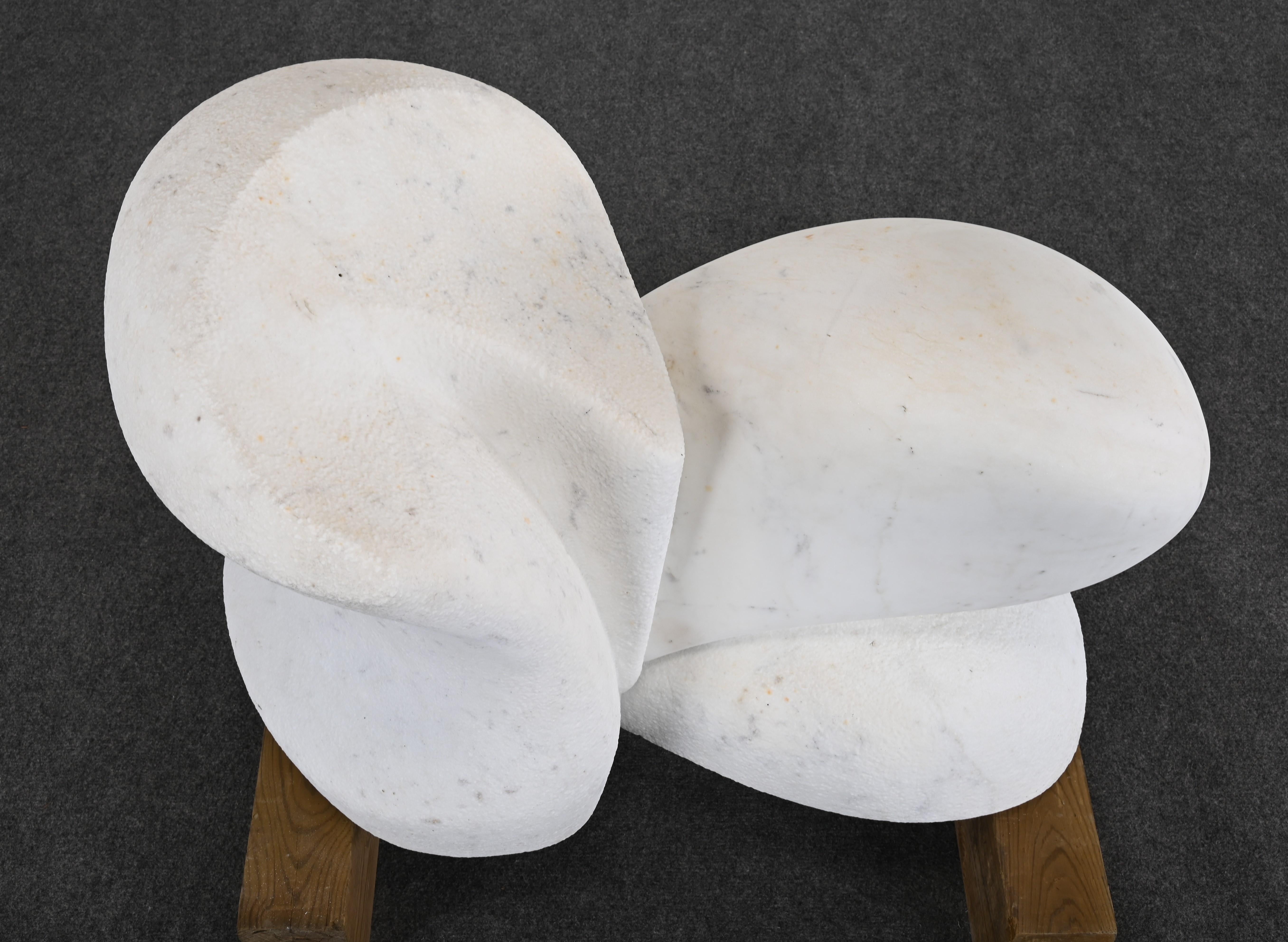 Monumental Arturo Di Modica Carrara Marble Abstract Sculpture (1941-2021) For Sale 4