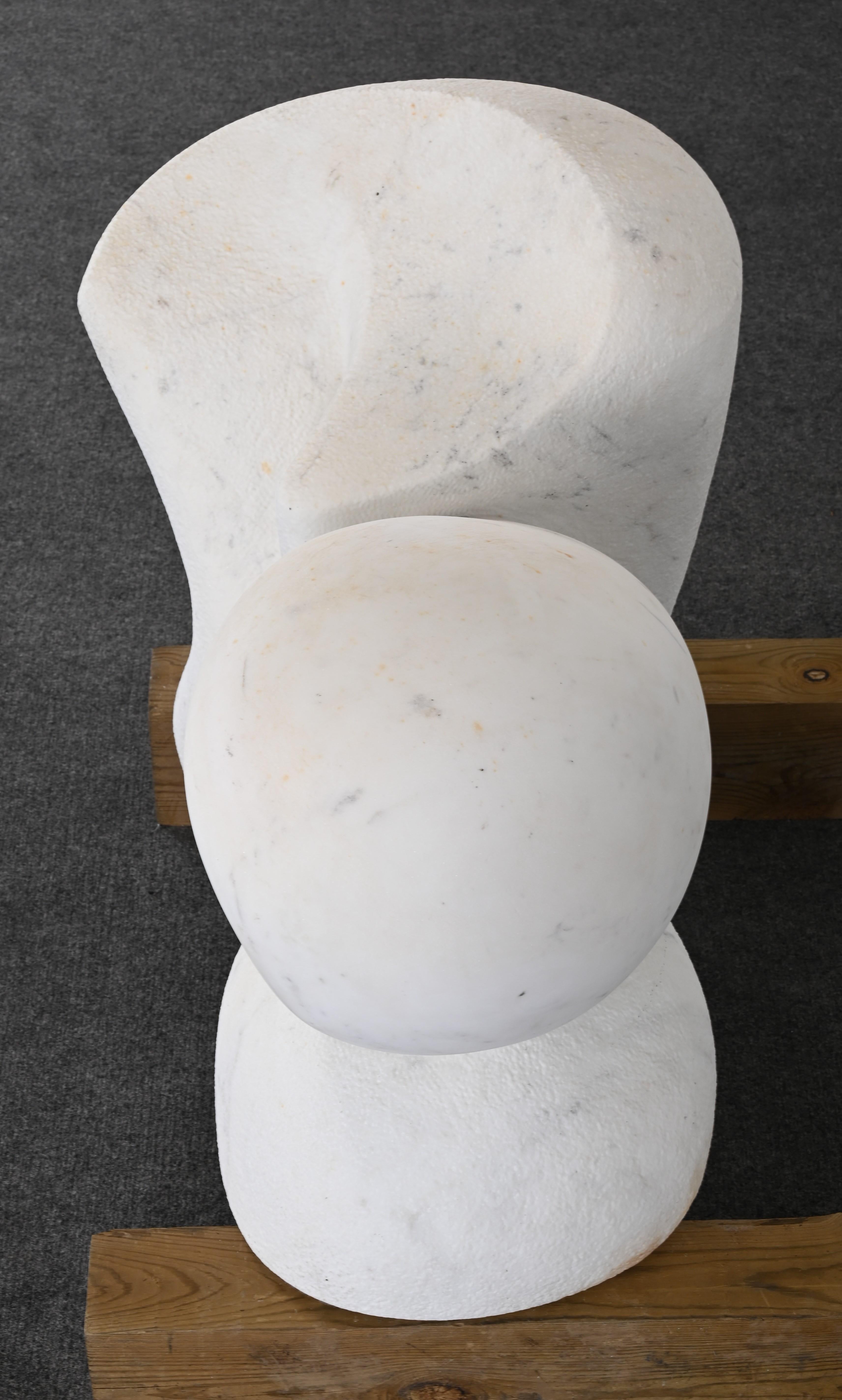 Monumental Arturo Di Modica Carrara Marble Abstract Sculpture (1941-2021) For Sale 8