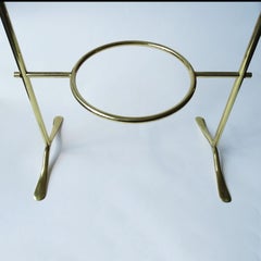 Monumental Azucena 1950s Three Tier Brass Cake Stand