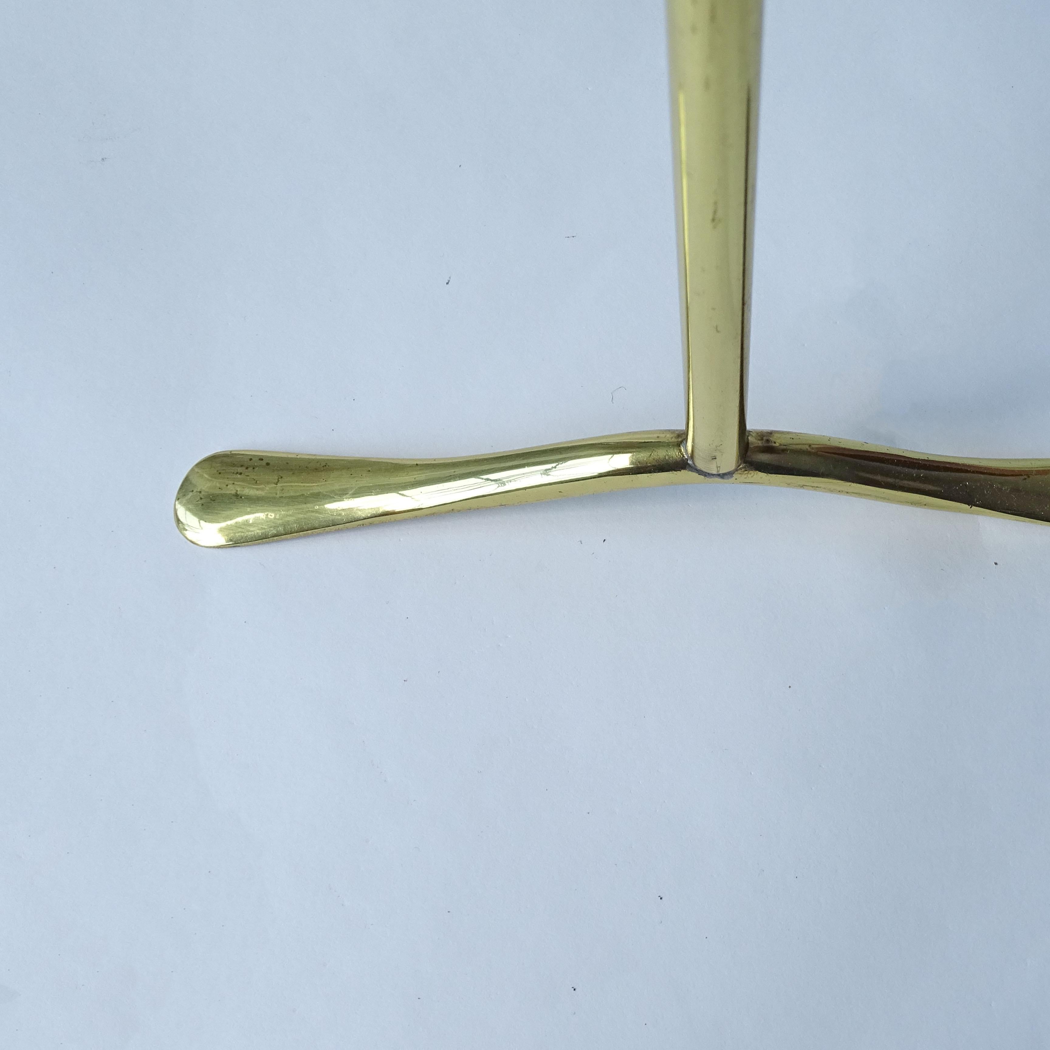 Mid-Century Modern Monumental Azucena 1950s Three Tier Brass Cake Stand