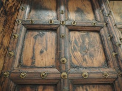 Monumental Balinese Palace Door with Elaborate Carved Decoration
