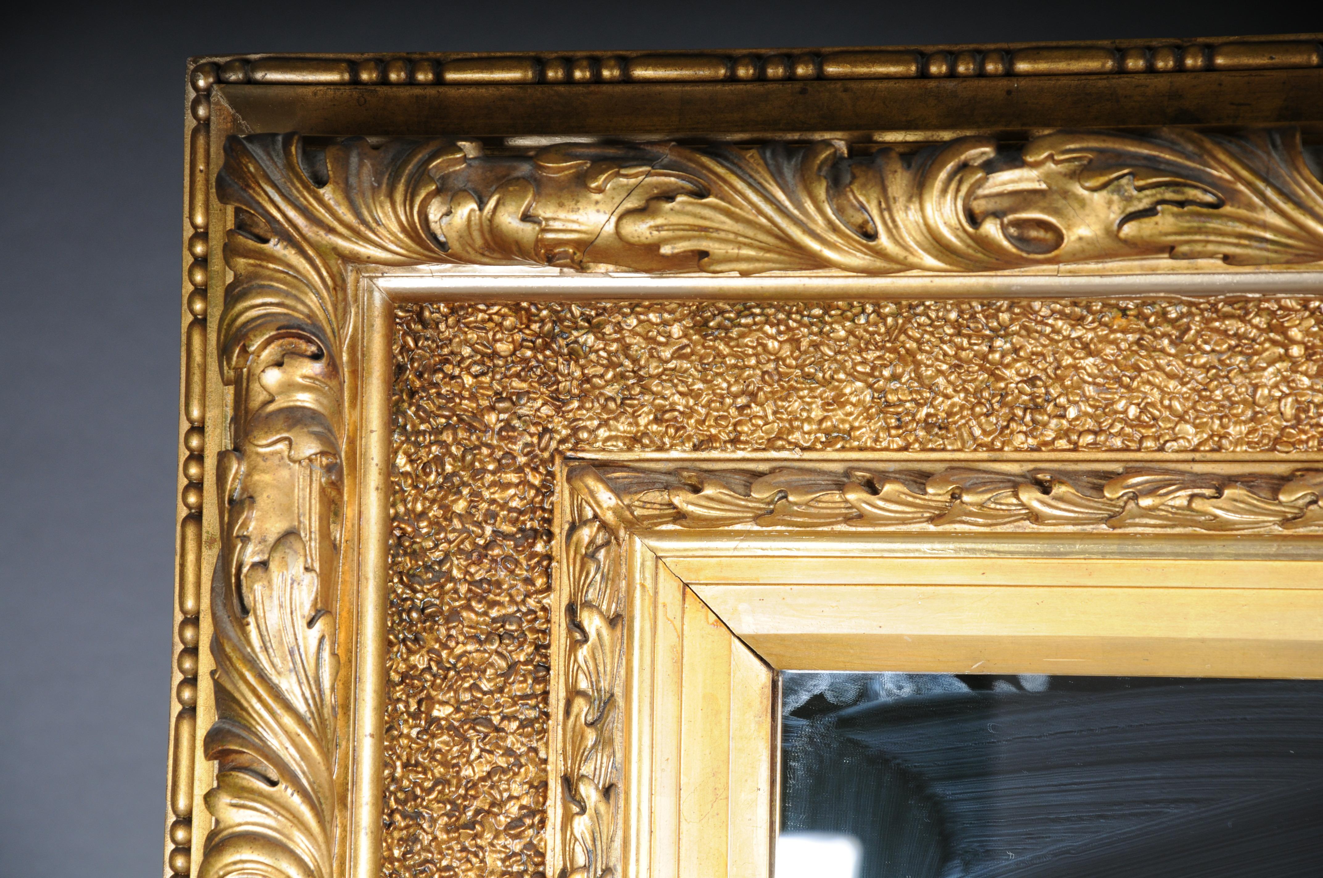 Monumental Baroque Wall Mirror from Around 1880 In Good Condition For Sale In Berlin, DE