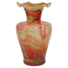 Monumental BAROVIER&TOSO vase in Murano glass circa 1970.
