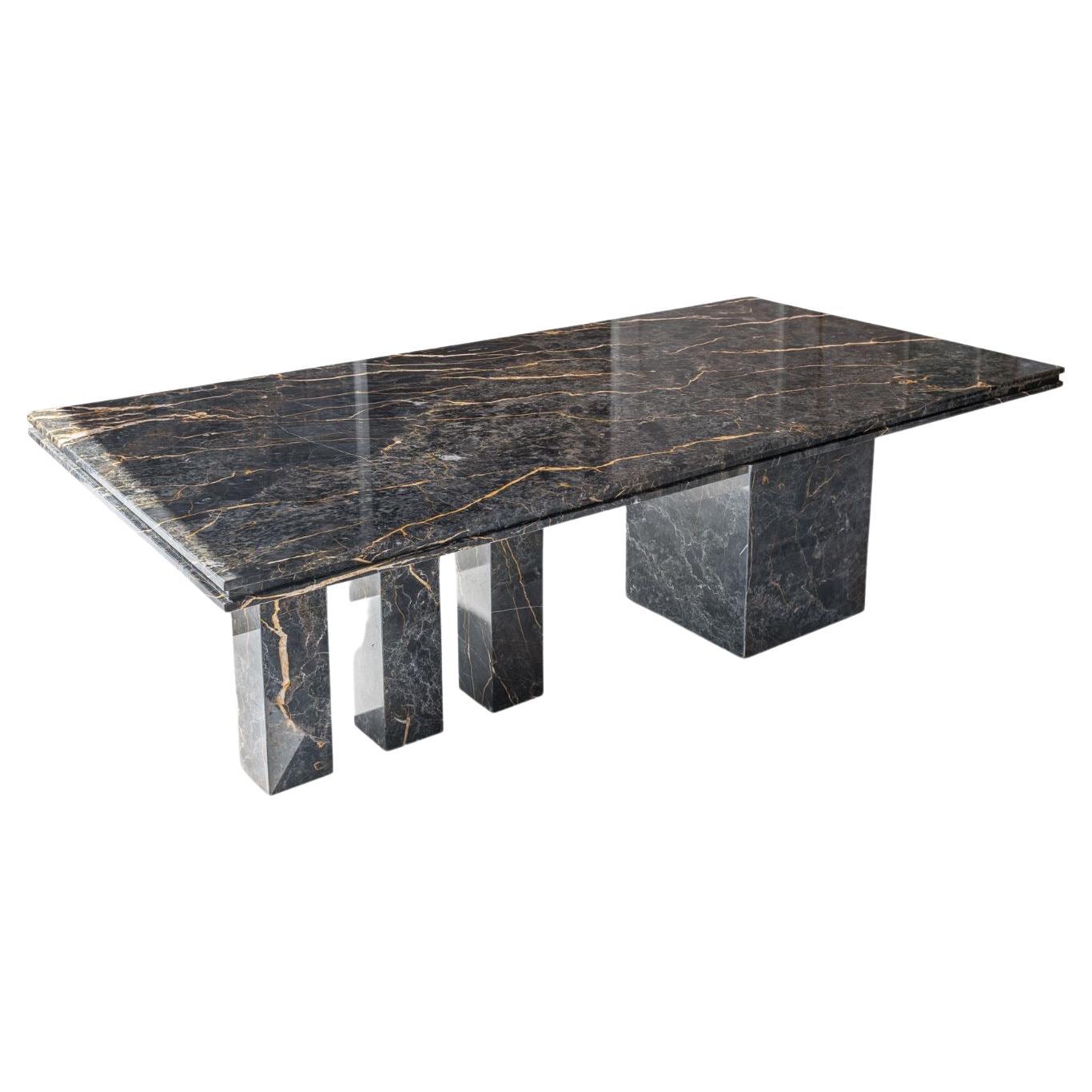 Monumental Beauty Oversize Marble Table in Noir Saint Laurent 2023 For Sale