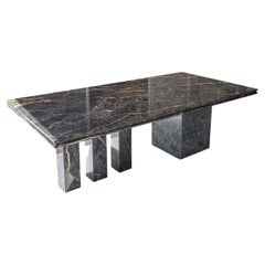 Monumental Beauty Oversize Marble Table in Noir Saint Laurent 2023