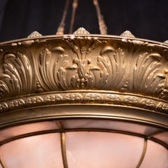 Monumental Beaux Arts Architectural Chandelier from a Chicago Odd Fellows Lodge