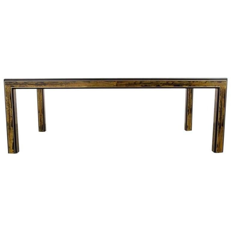 Mid-Century Modern Monumental Bernard Rohne for Mastercraft Dining Table, USA, 1960s For Sale