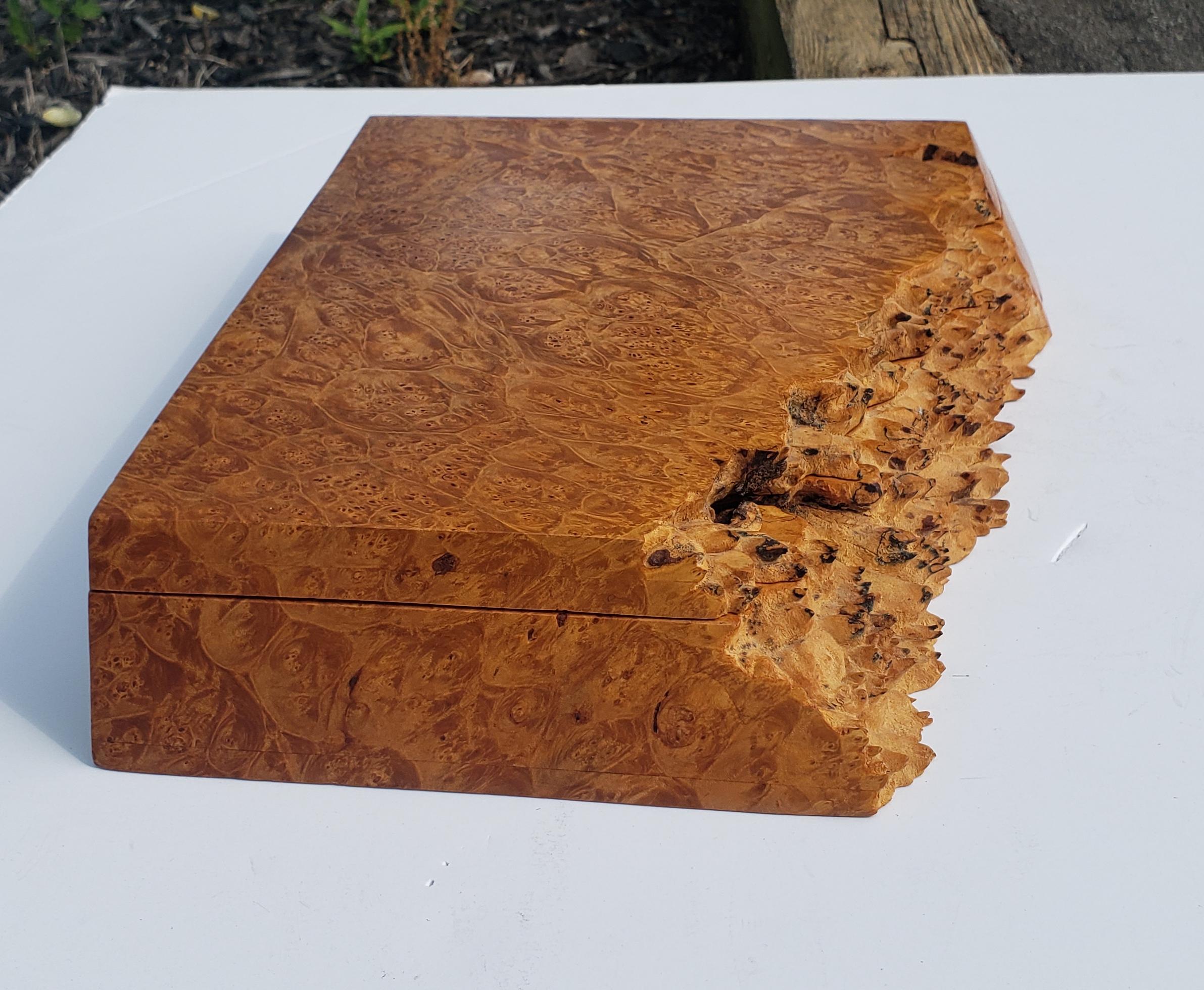 Monumental Birdseye Maple Box by Michael Elkan For Sale 7