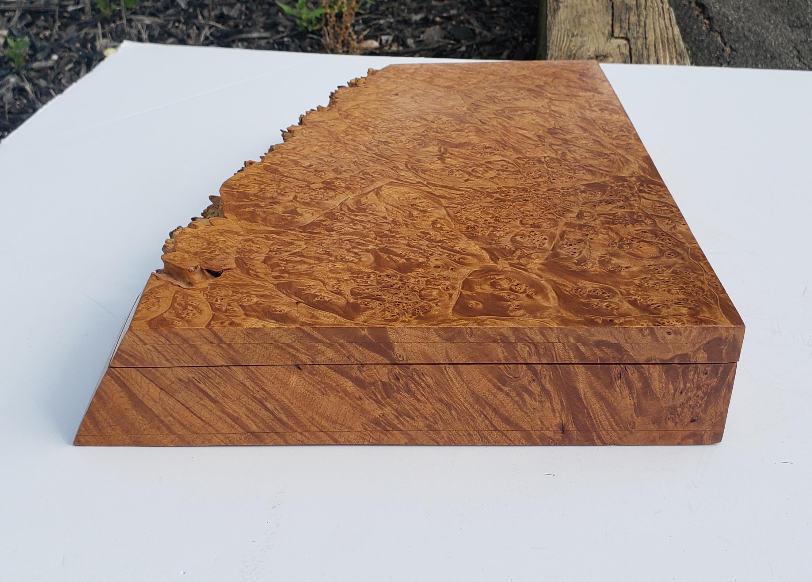 Monumental Birdseye Maple Box by Michael Elkan For Sale 10