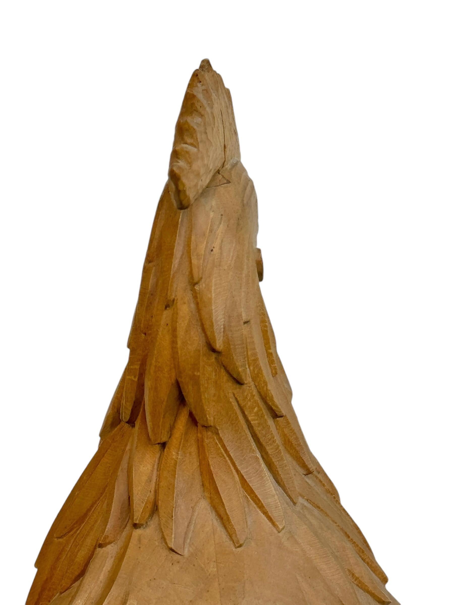 Monumental Black Forest Rooster Statue wood carved, Germany Nuremberg For Sale 3