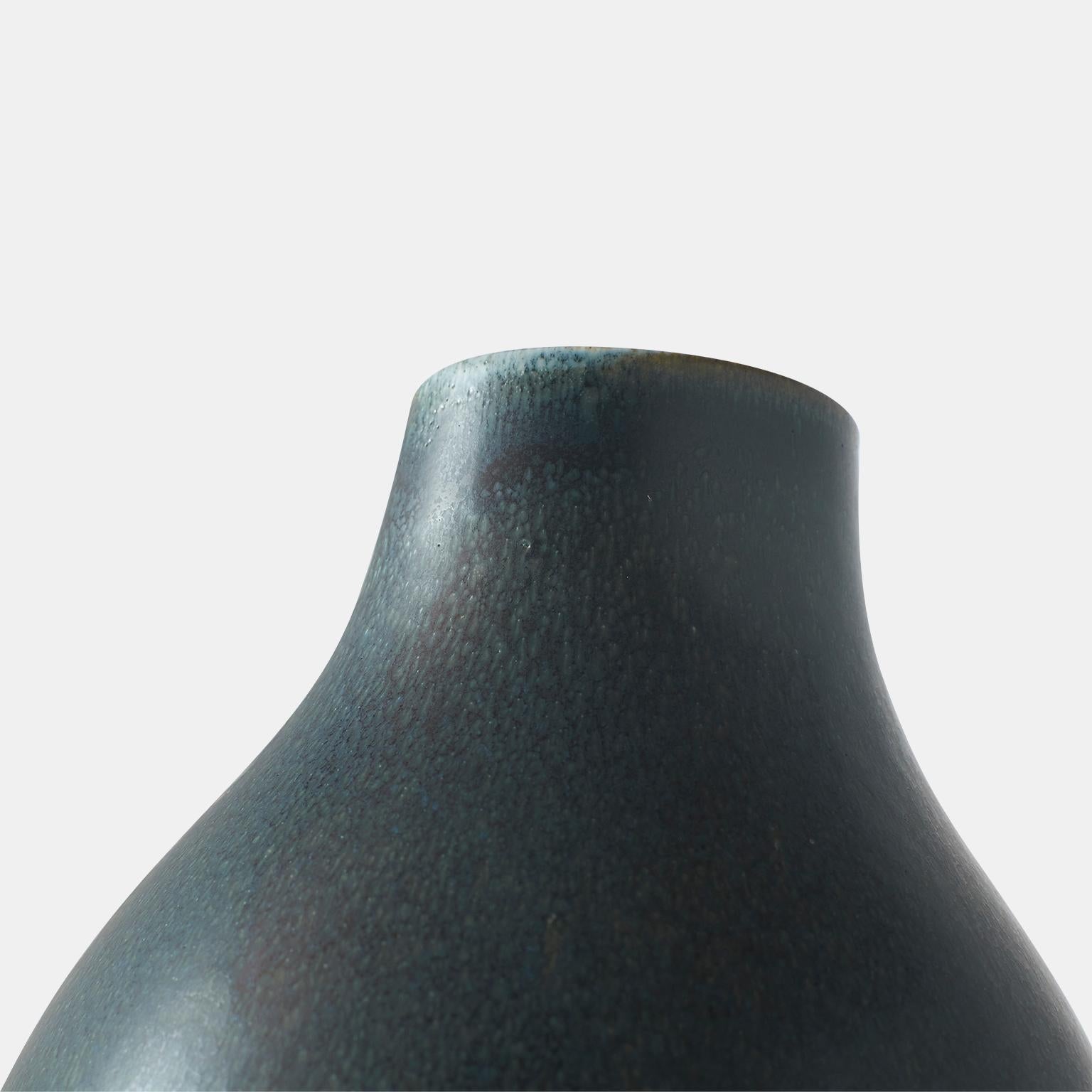 Swedish Monumental Blue Vase by Carl-Harry Stalhane For Sale
