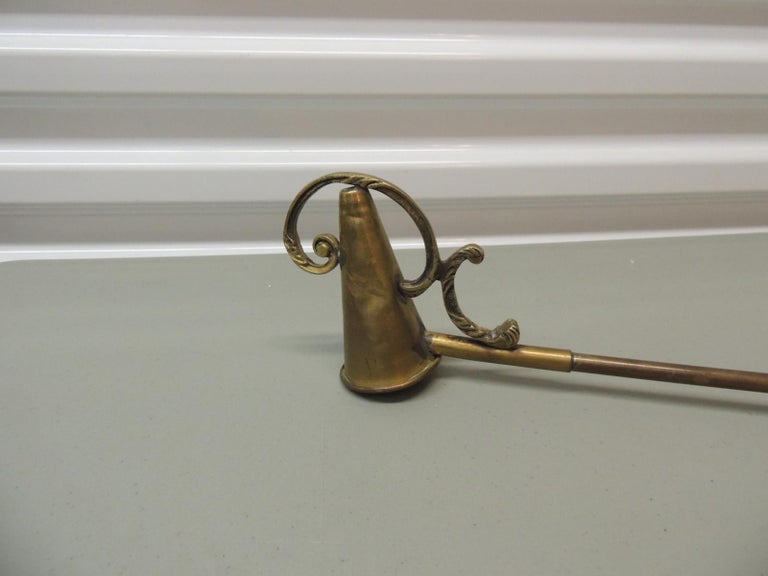 Monumental Brass Candle Snuffer For Sale at 1stDibs