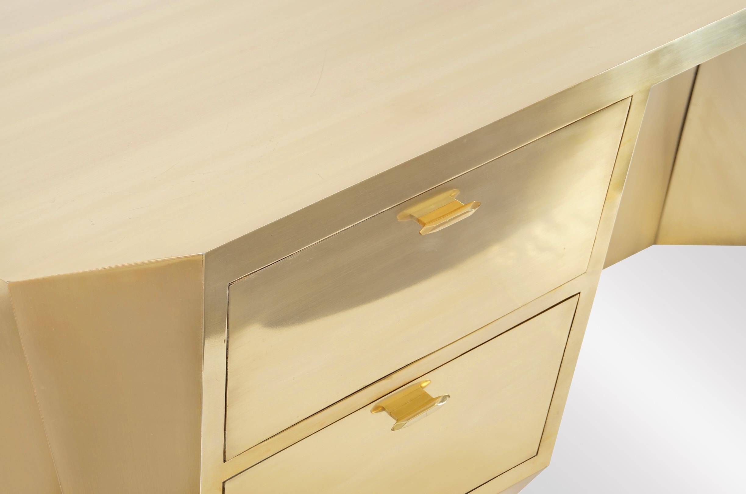 brass desk