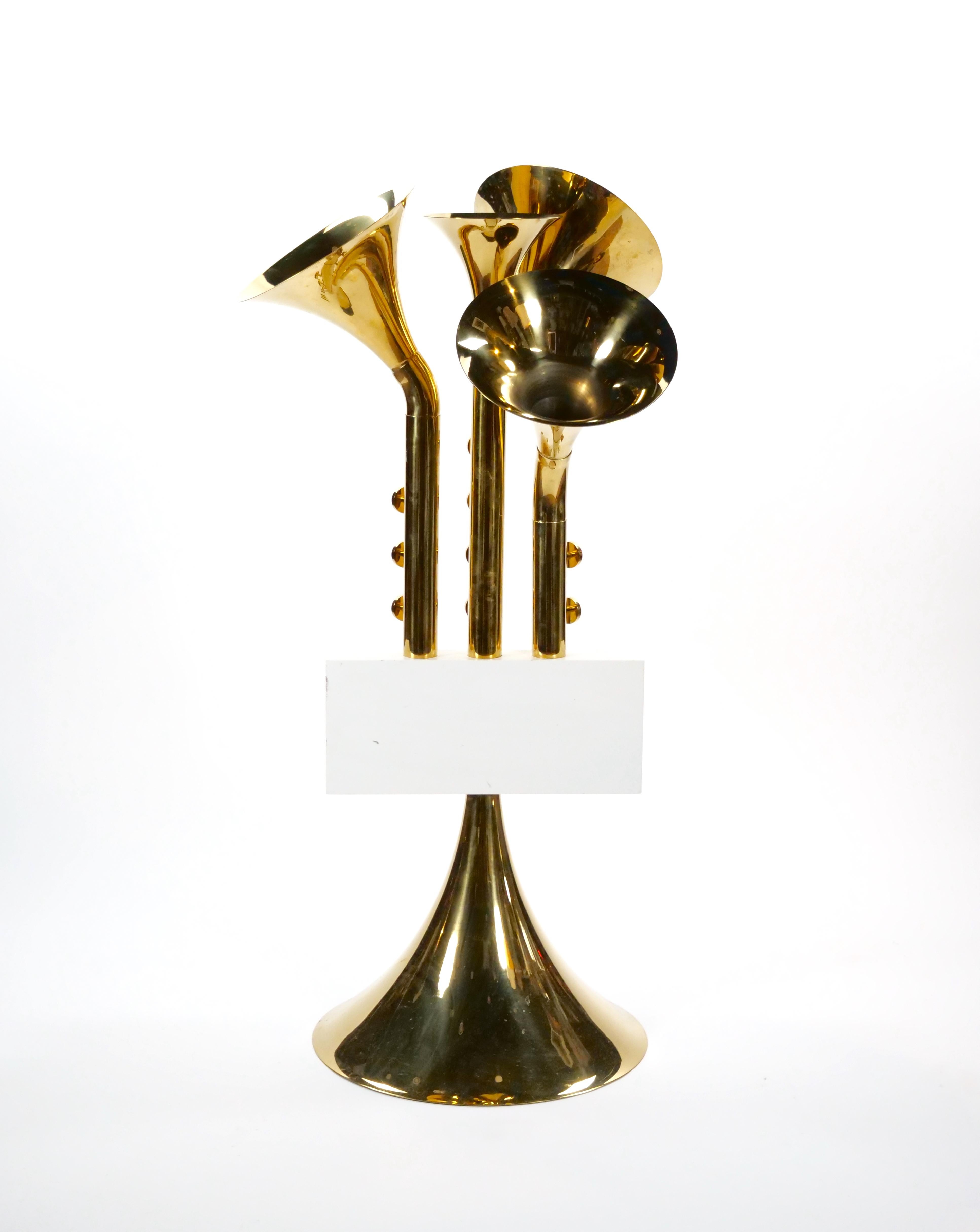 Scultura monumentale in ottone per banda musicale Horn Piano, 20° secolo in vendita 4