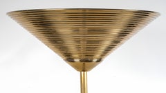 Monumental Brass Torchiere Floor Lamp, Italian work, circa 1965