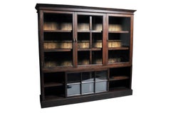 Monumental British Colonial Bookcase