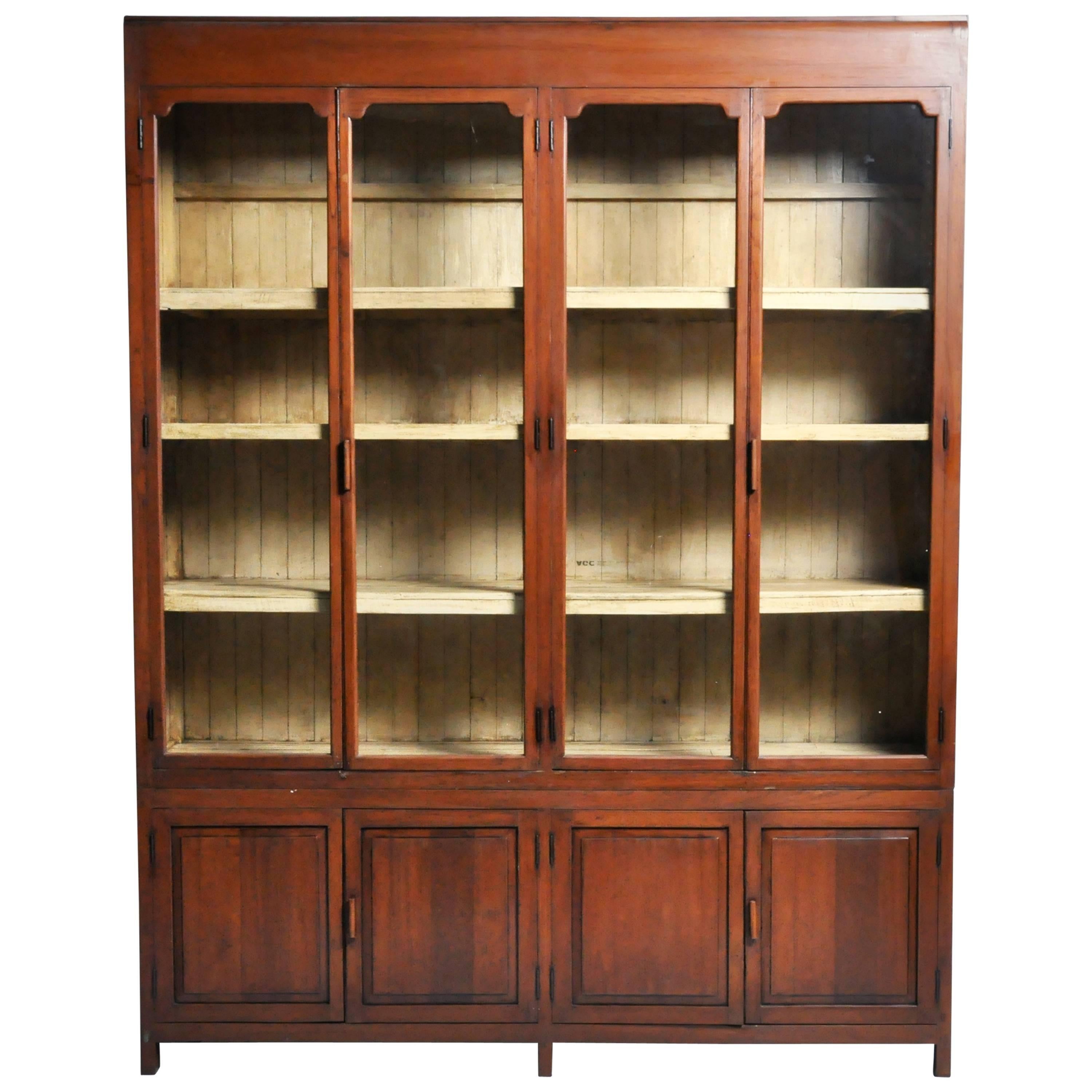 Monumental British Colonial Bookcase