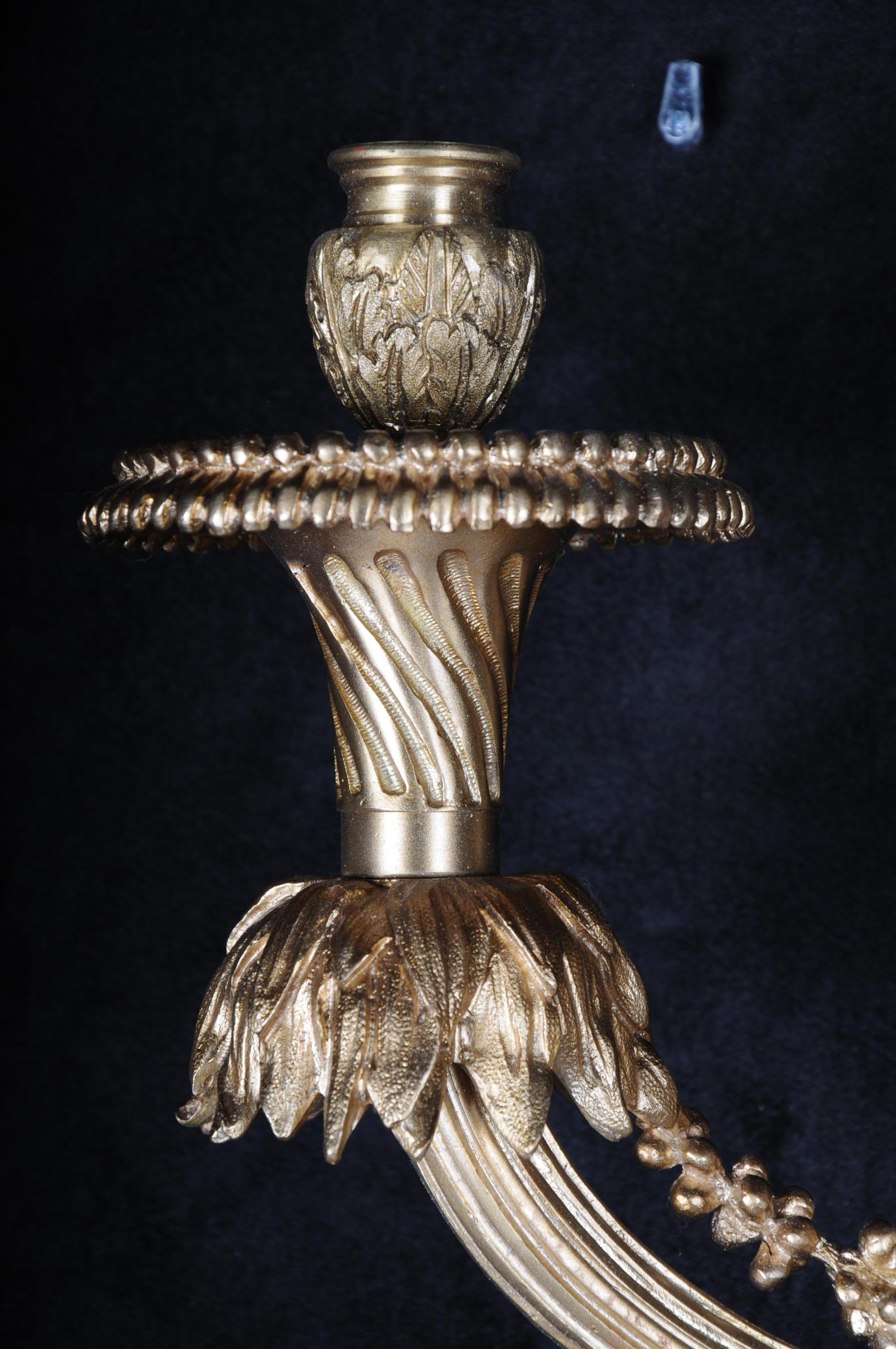Monumental Bronze Applique, Sconce Louis XVI Style 8