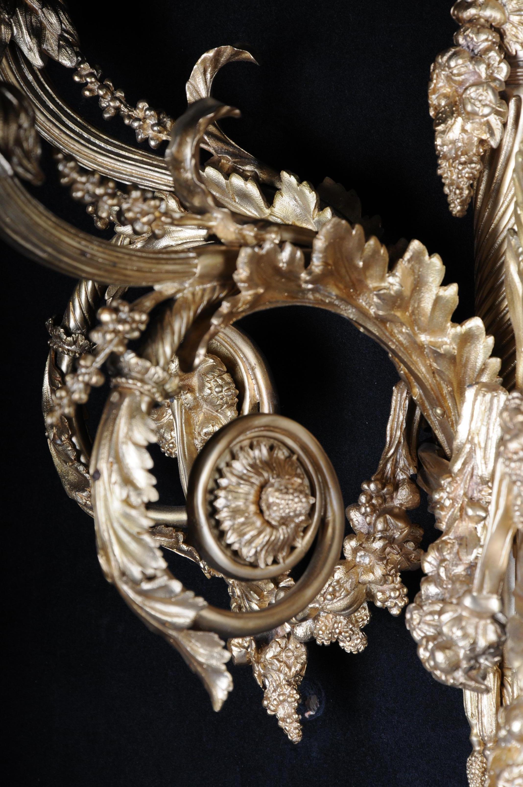 Monumental Bronze Applique, Sconce Louis XVI Style For Sale 13