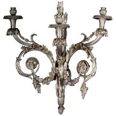 Monumental Bronze Applique, Sconce Louis XVI Style