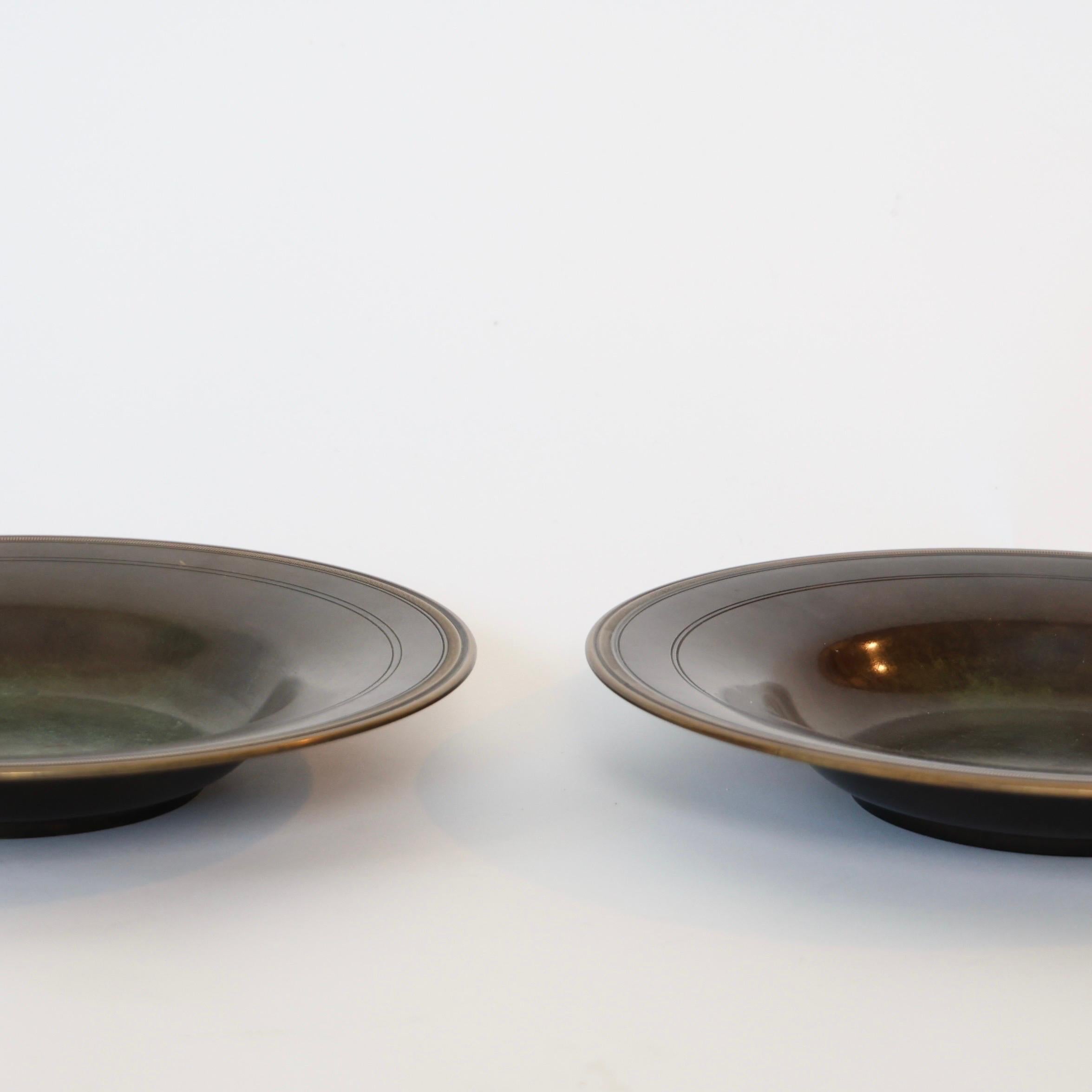 Monumental Bronze Bowls by Just Andersen, 1920s, Denmark In Good Condition For Sale In Værløse, DK