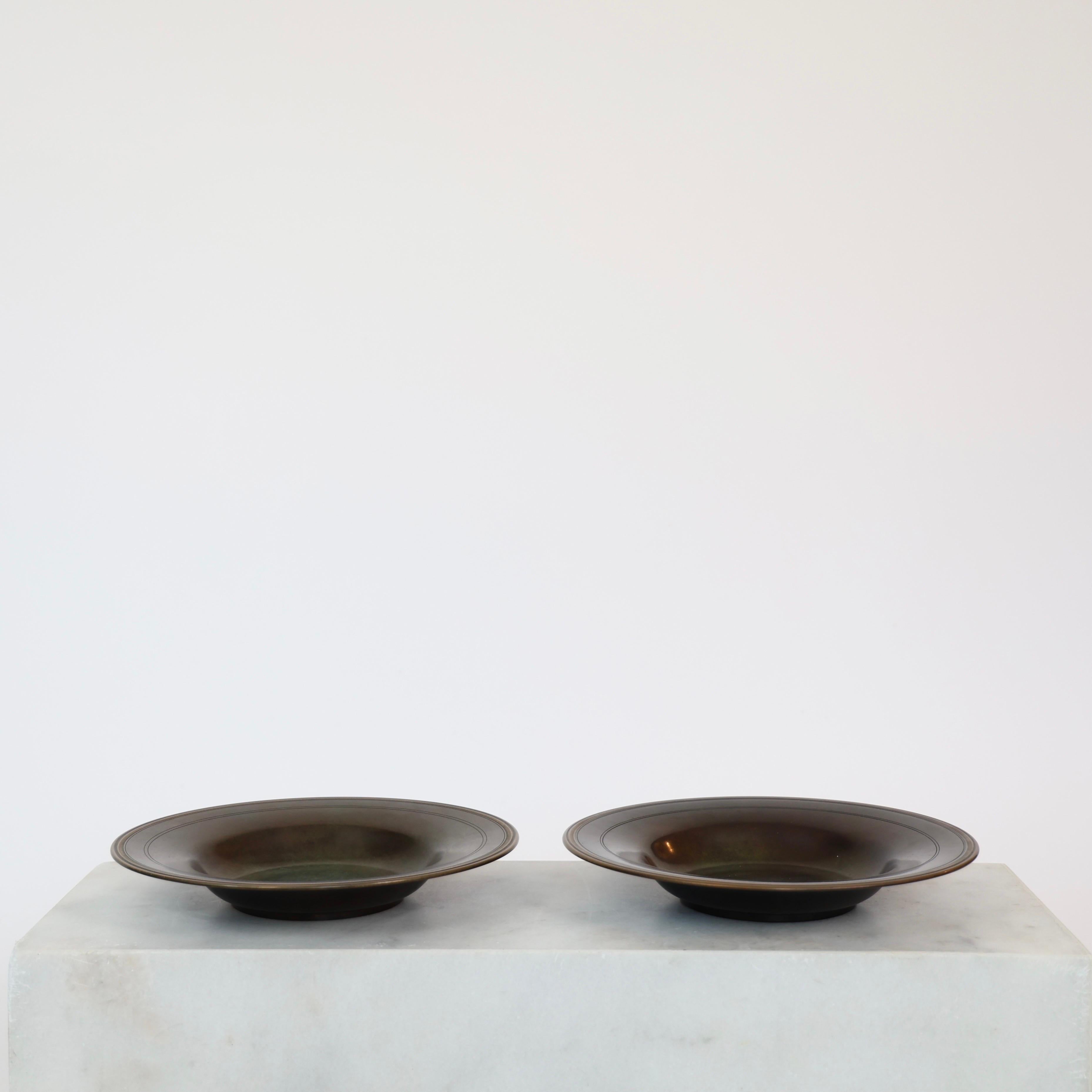 Monumental Bronze Bowls by Just Andersen, 1920s, Denmark For Sale 3