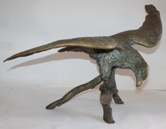 Monumental Bronze Eagle Sculpture