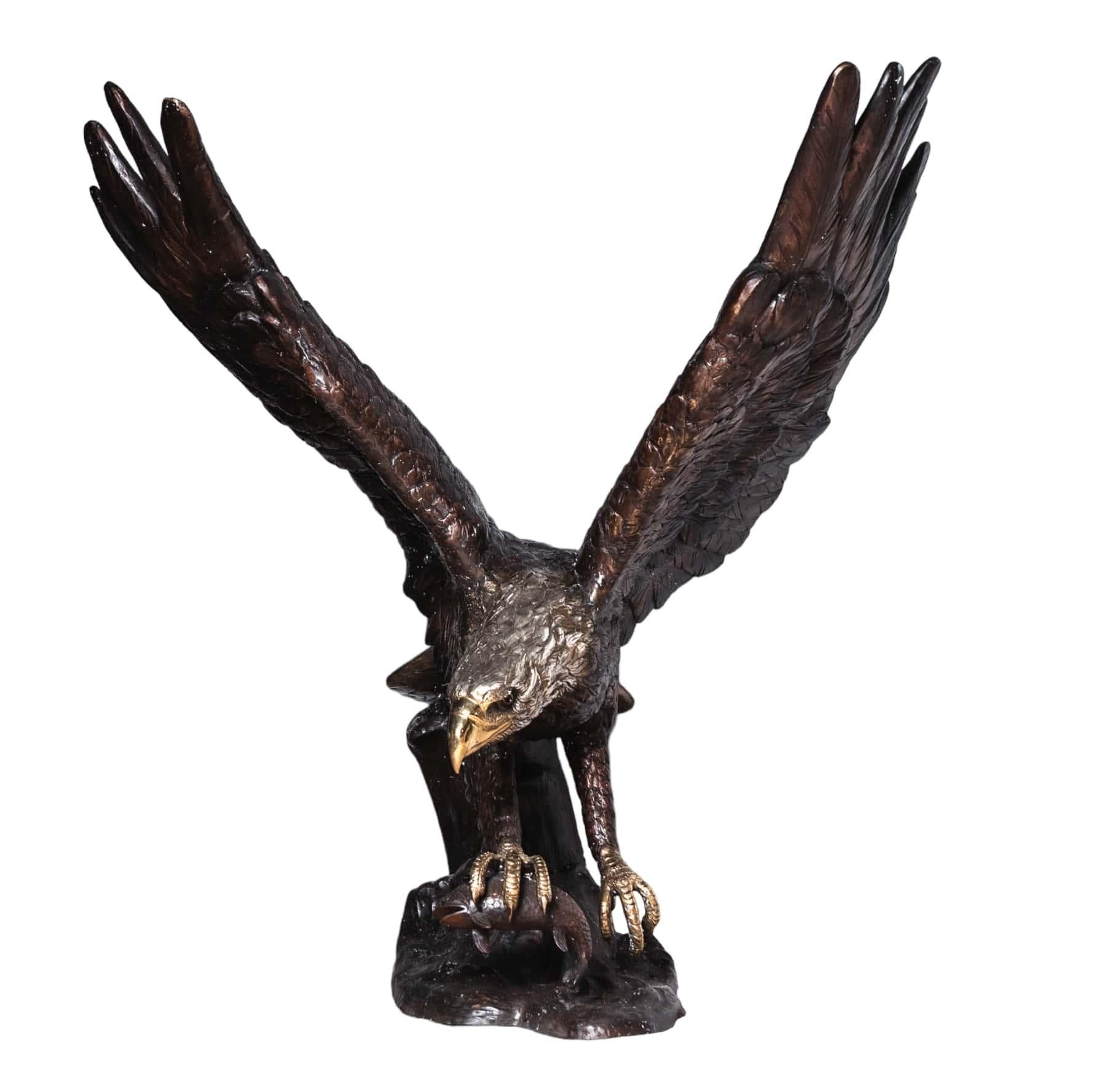 Statue monumentale d'aigle en bronze en vente 6