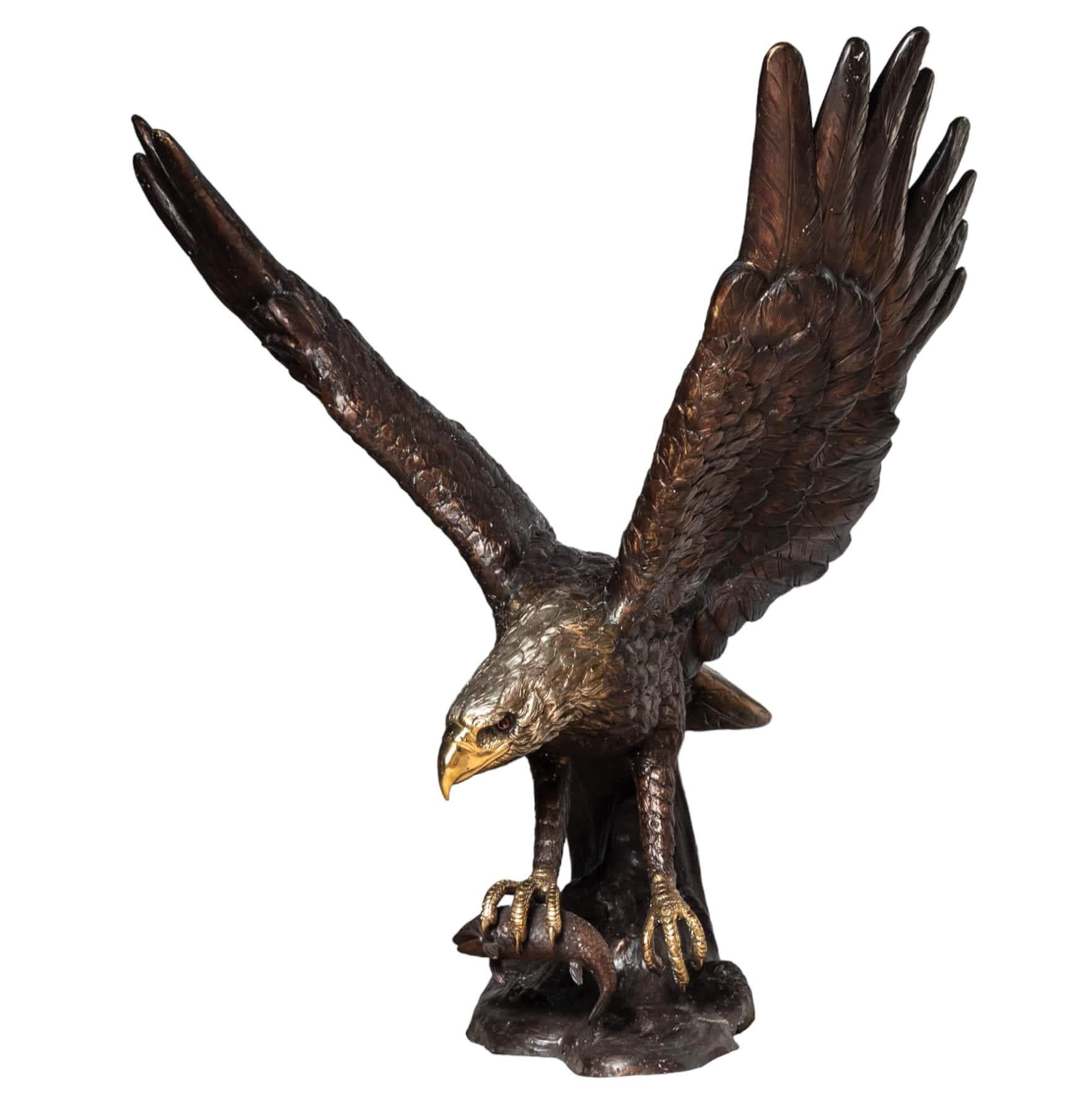 Monumental Bronze Eagle Statue For Sale 1