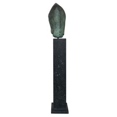 Monumental Bronze Head Sculpture - Filippa de Boer - 1980s