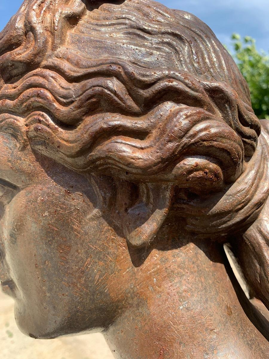Monumentale Venus-De Medici-Statue aus Bronze und Eisen im Angebot 4
