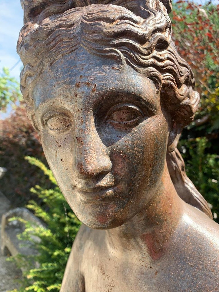 Monumental Bronze Iron Venus De Medici Statue For Sale at 1stDibs